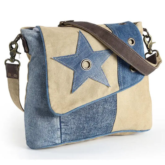 OHV151 Crossbody Upcycled Canvas Ladies Bag