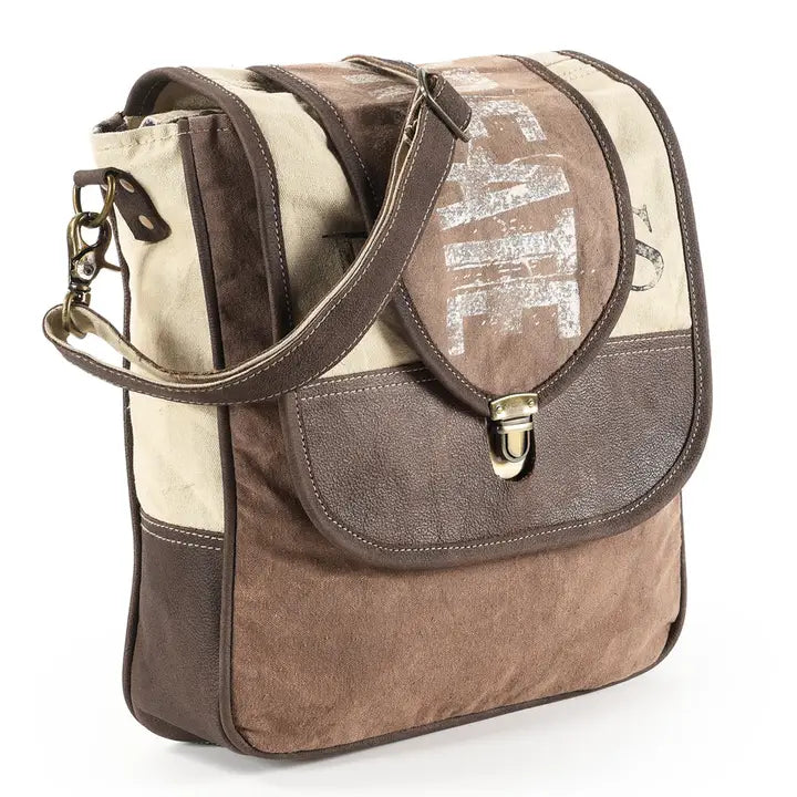 OHV152 Crossbody Upcycled Canvas Ladies Bag